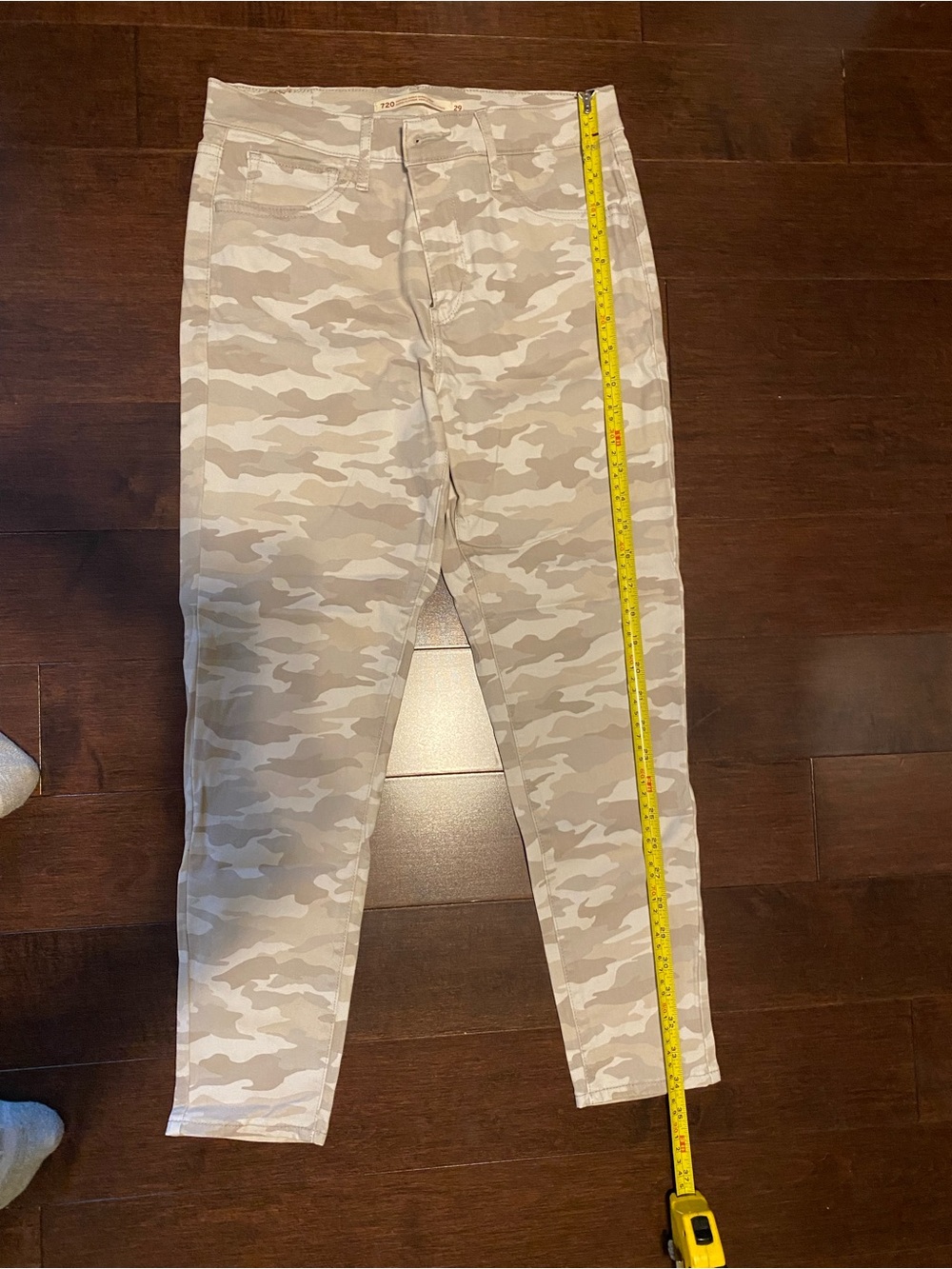 Levi's Tan & Cream Camo Slim Jeans